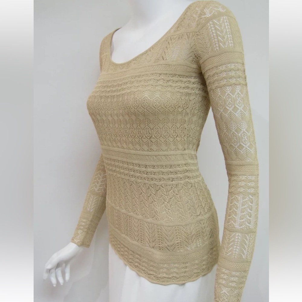 Ralph Lauren Long Sleeve Crochet Knit Sweater - Picture 5 of 12